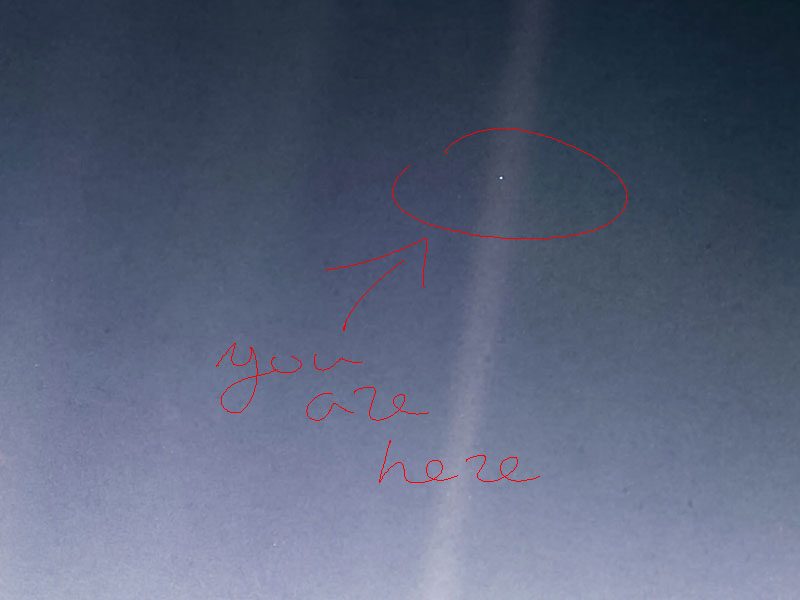 Sagan's Pale Blue Dot